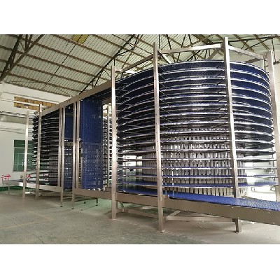 Direct drive double screw conveying tower